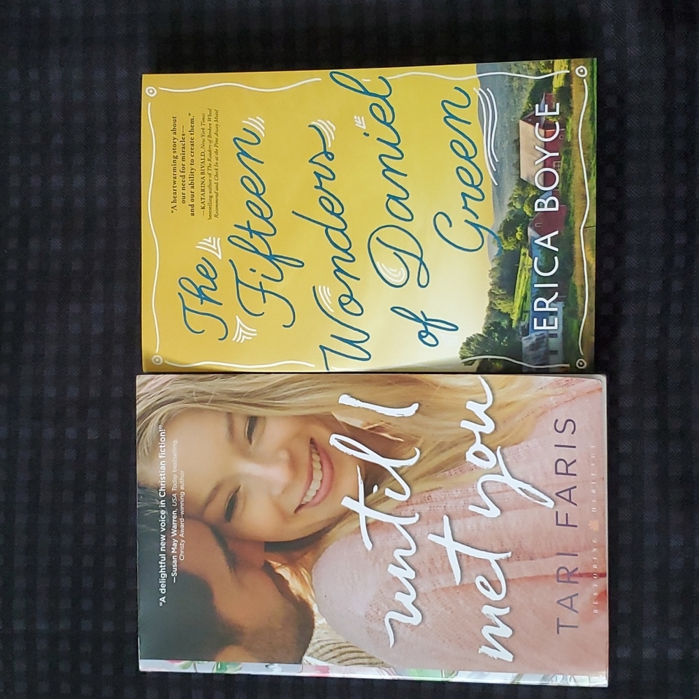 Lot of 2 , fiction novels, The fifteen Wonders of Daniel Green, until I met you